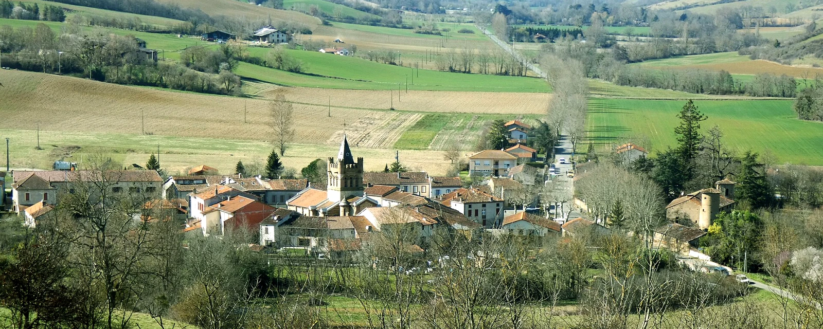 Vue de Saint-Martin-d'Oydes, Ariège