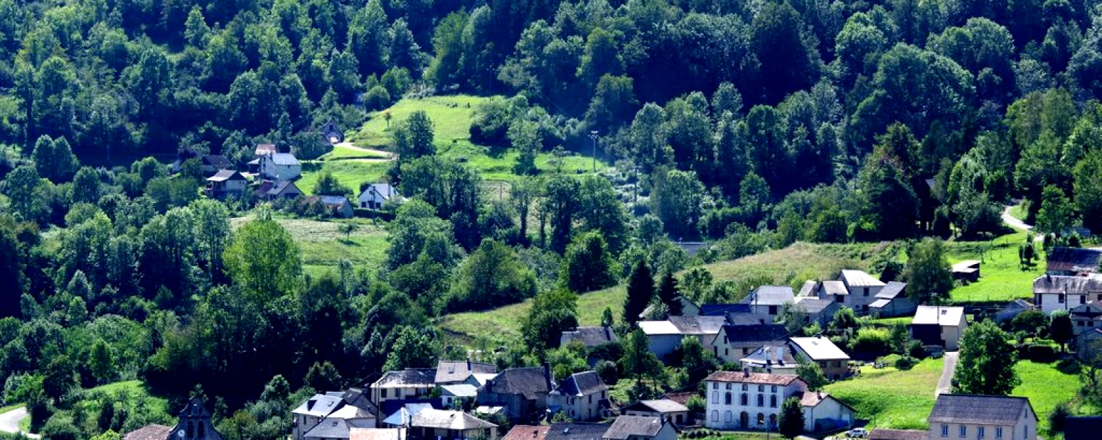 Vue de Sentenac-d'Oust, Ariège