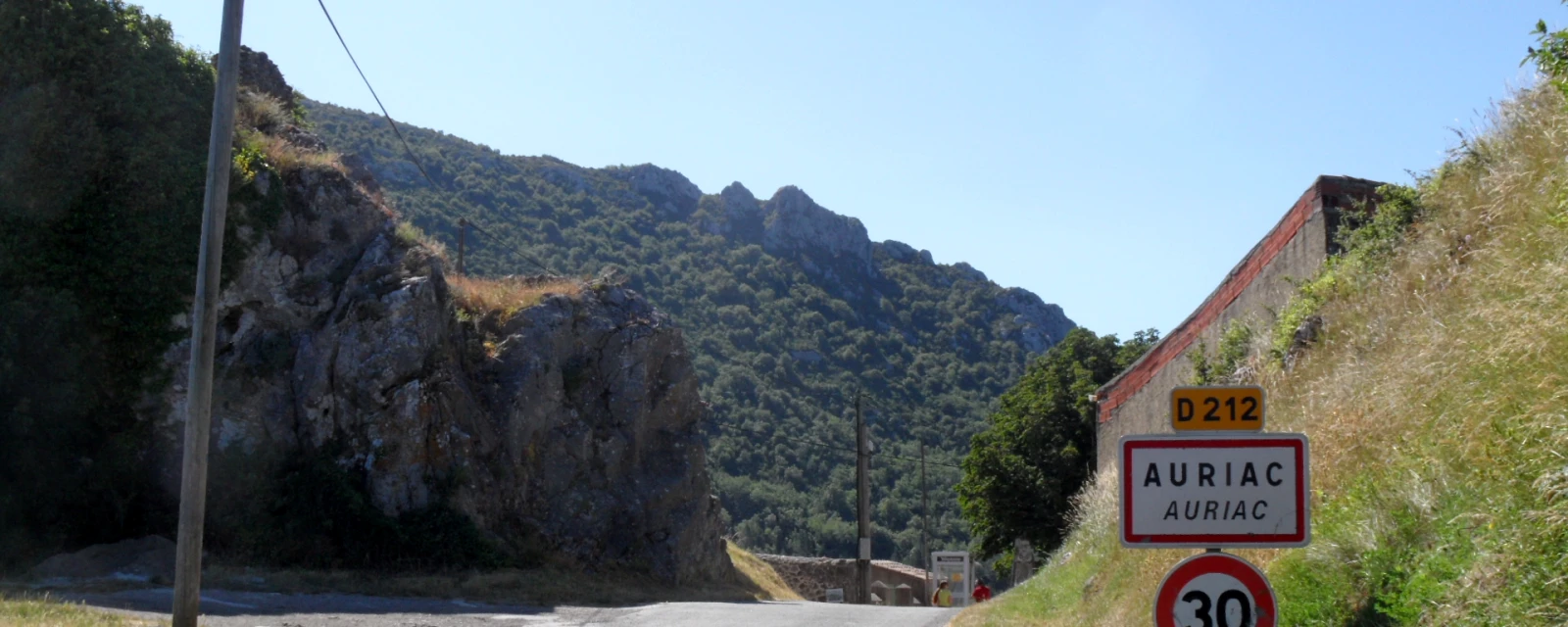Vue de Auriac, Aude