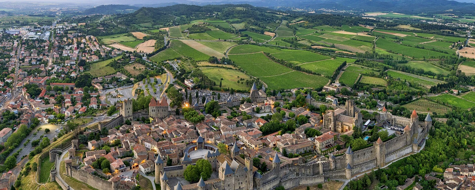 Vue de Carcassonne, Aude