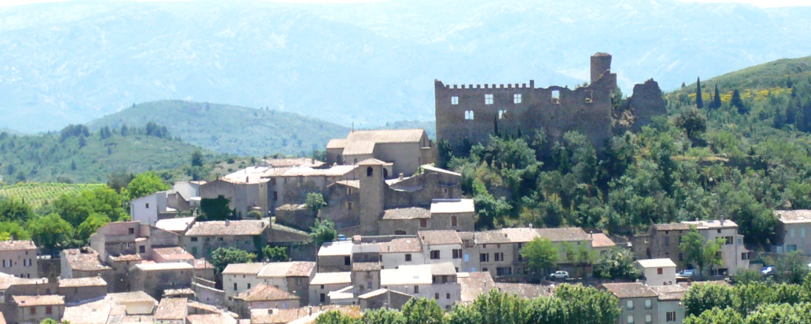 Vue de Durban-Corbières, Aude