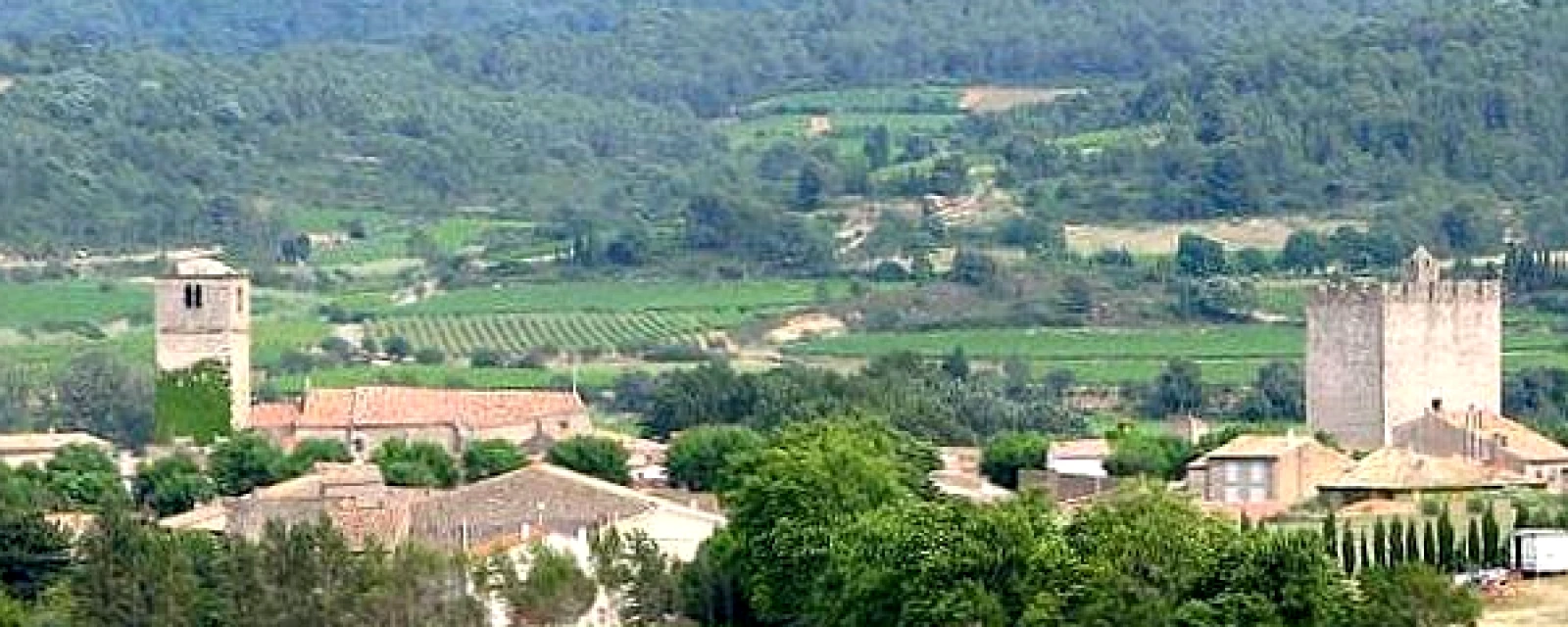 Vue de Fabrezan, Aude