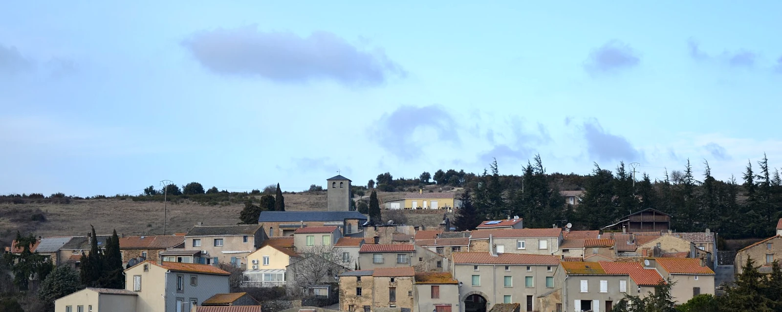 Vue de Fournes-Cabardès, Aude