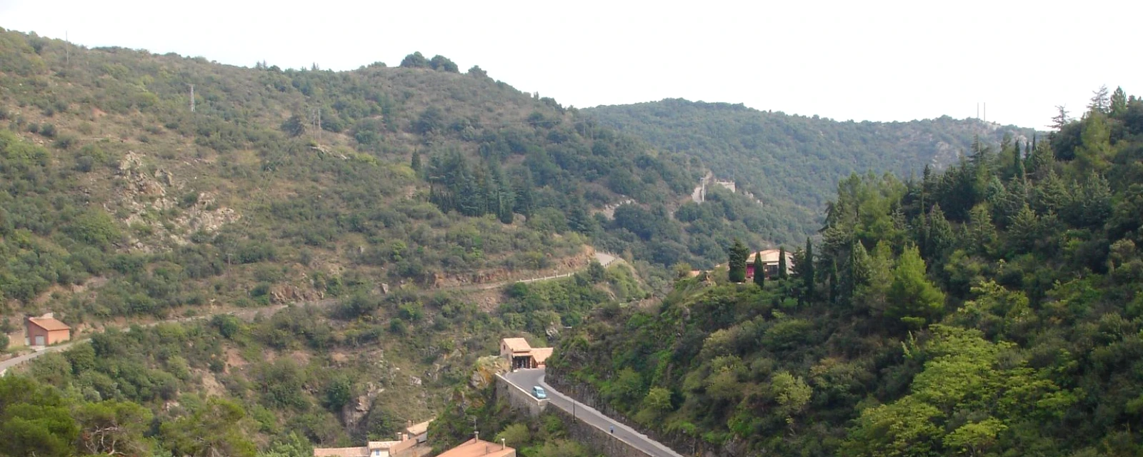 Vue de Lastours, Aude