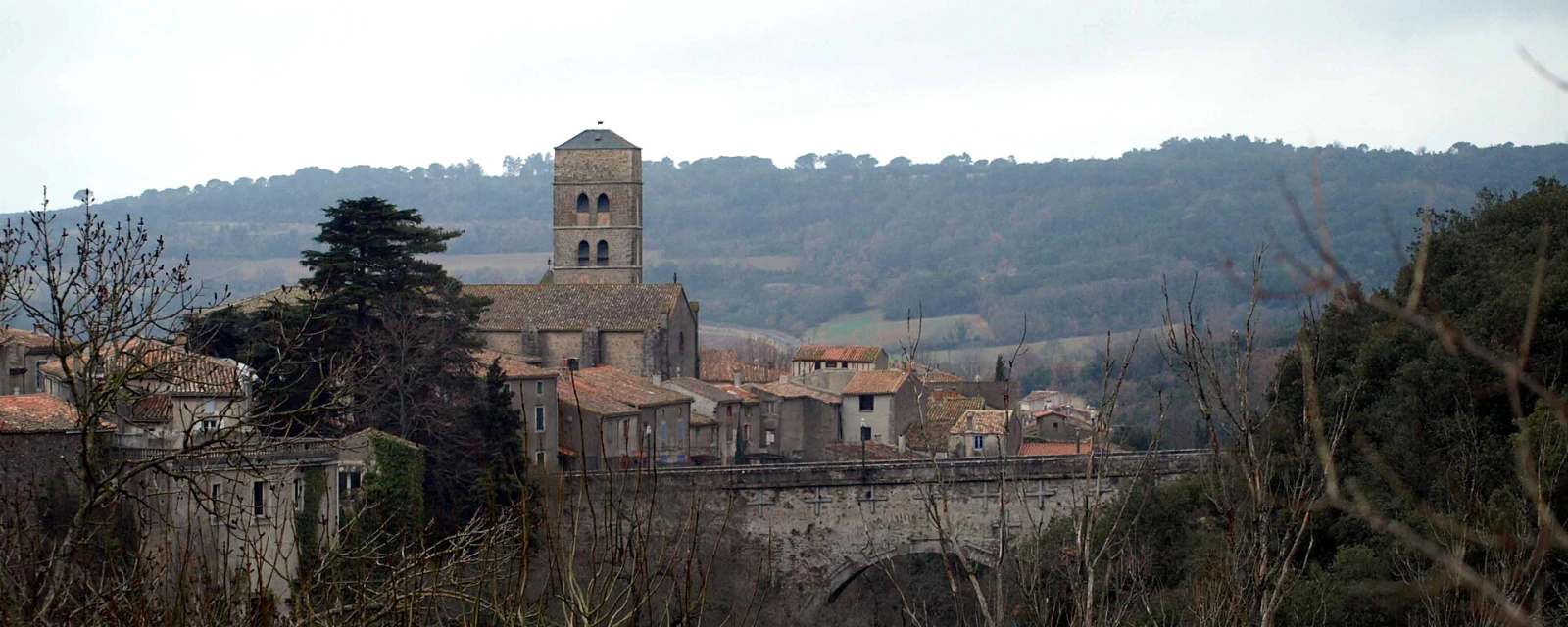 Vue de Montolieu, Aude