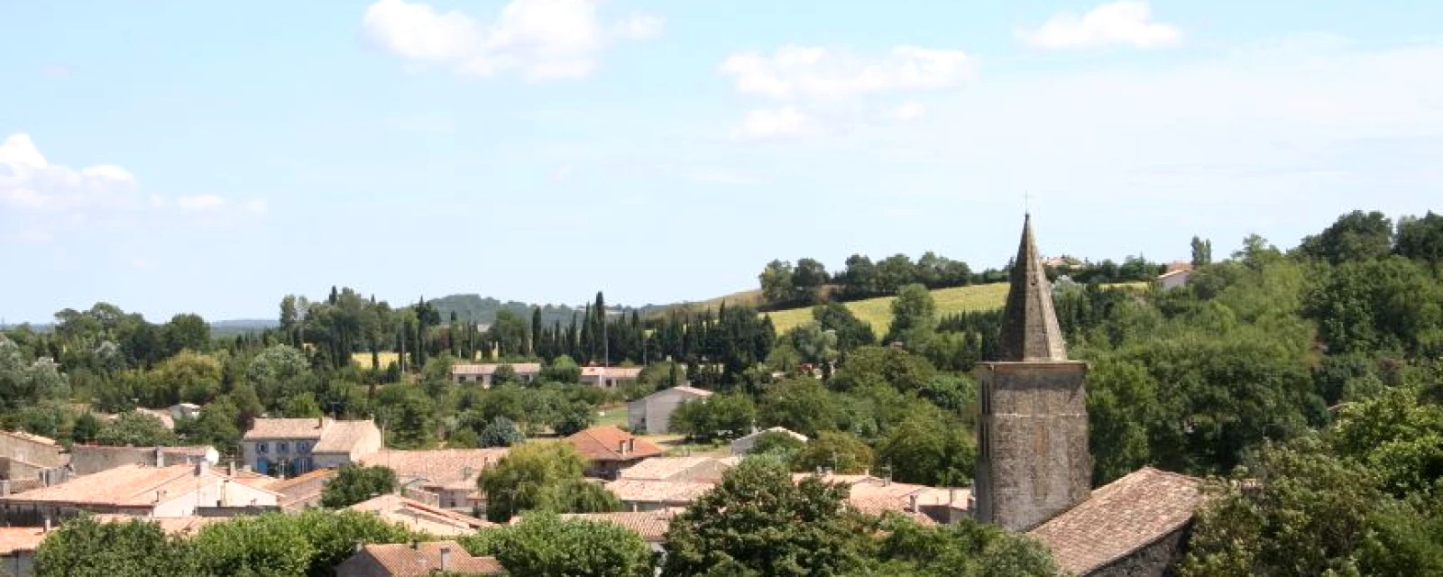 Vue de Saint-Papoul, Aude