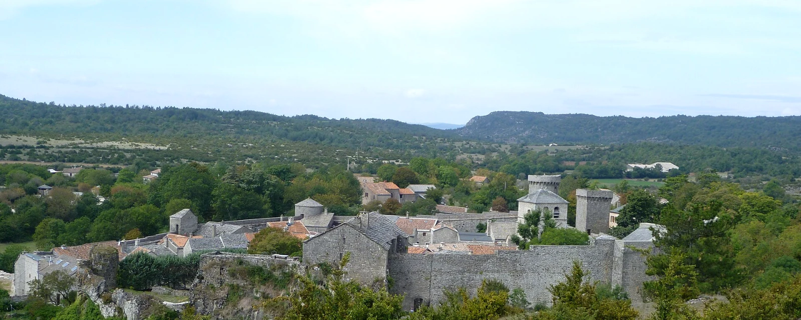 Vue de La Couvertoirade, Aveyron