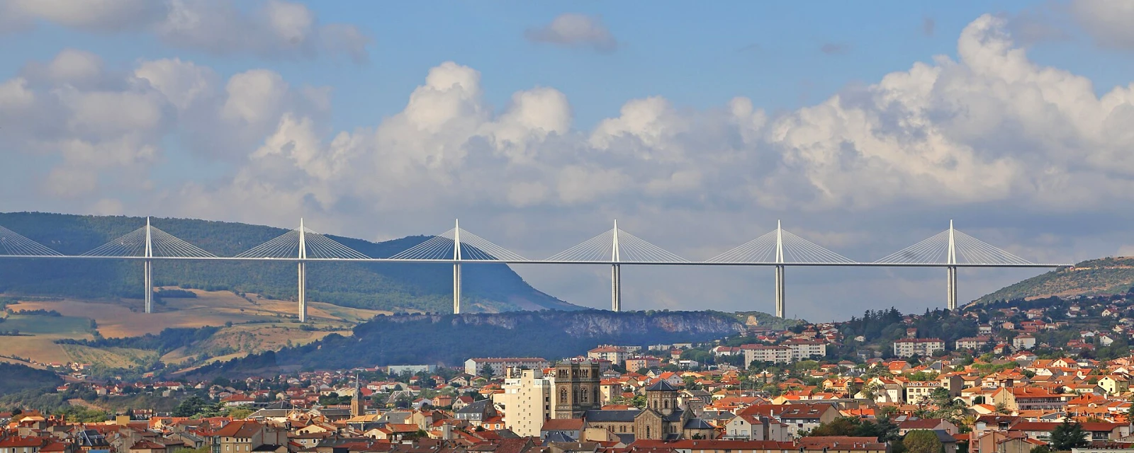 Vue de Millau, Aveyron