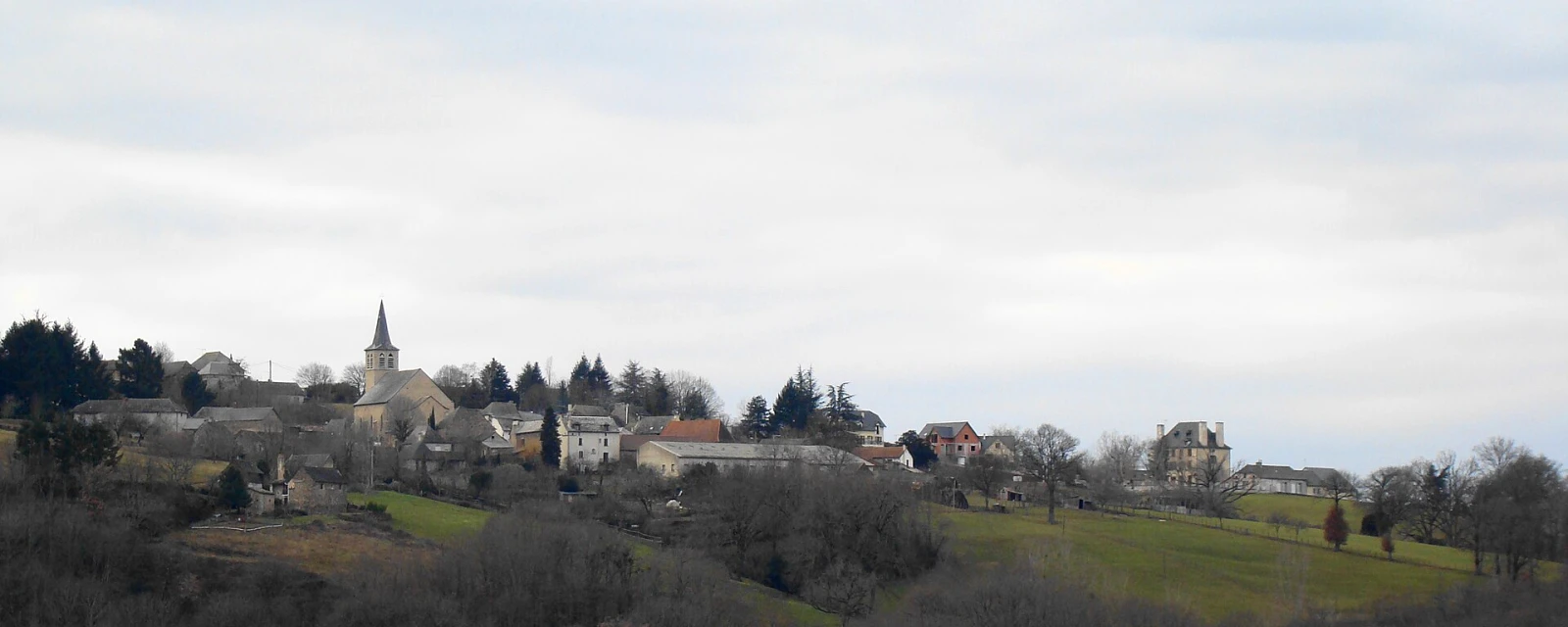 Vue de Saint-André-de-Najac, Aveyron