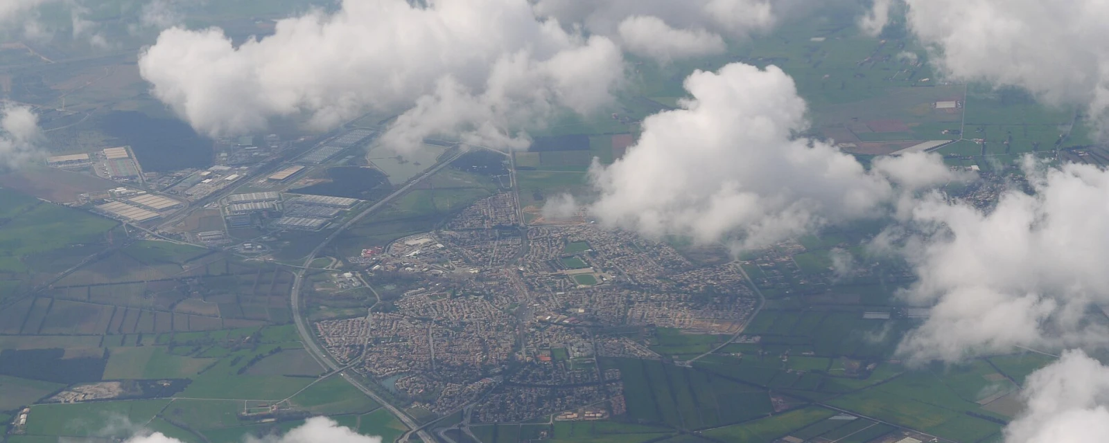 Vue de Saint-Martin-de-Crau, Bouches-du-Rhône