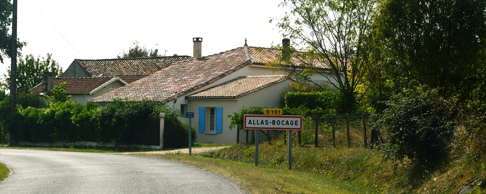 Vue de Allas-Bocage, Charente-Maritime
