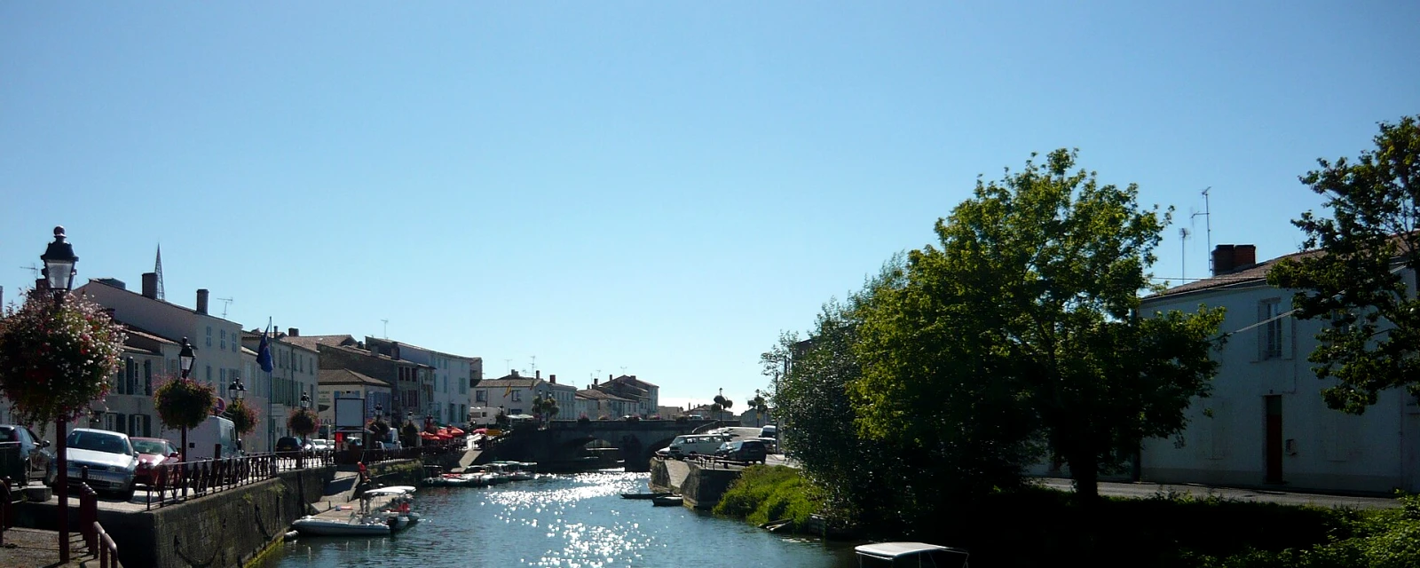 Vue de Marans, Charente-Maritime