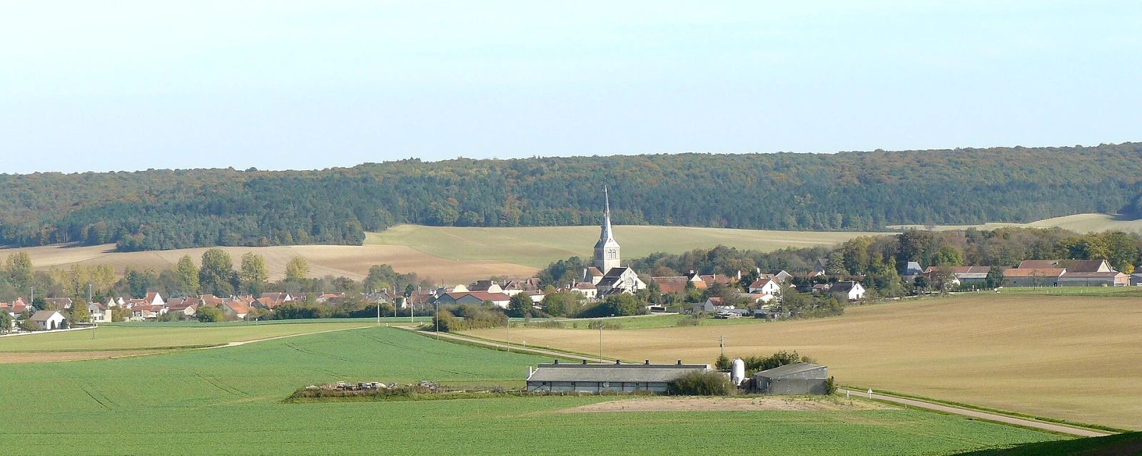 Vue de Belan-sur-Ource, Côte-d'Or