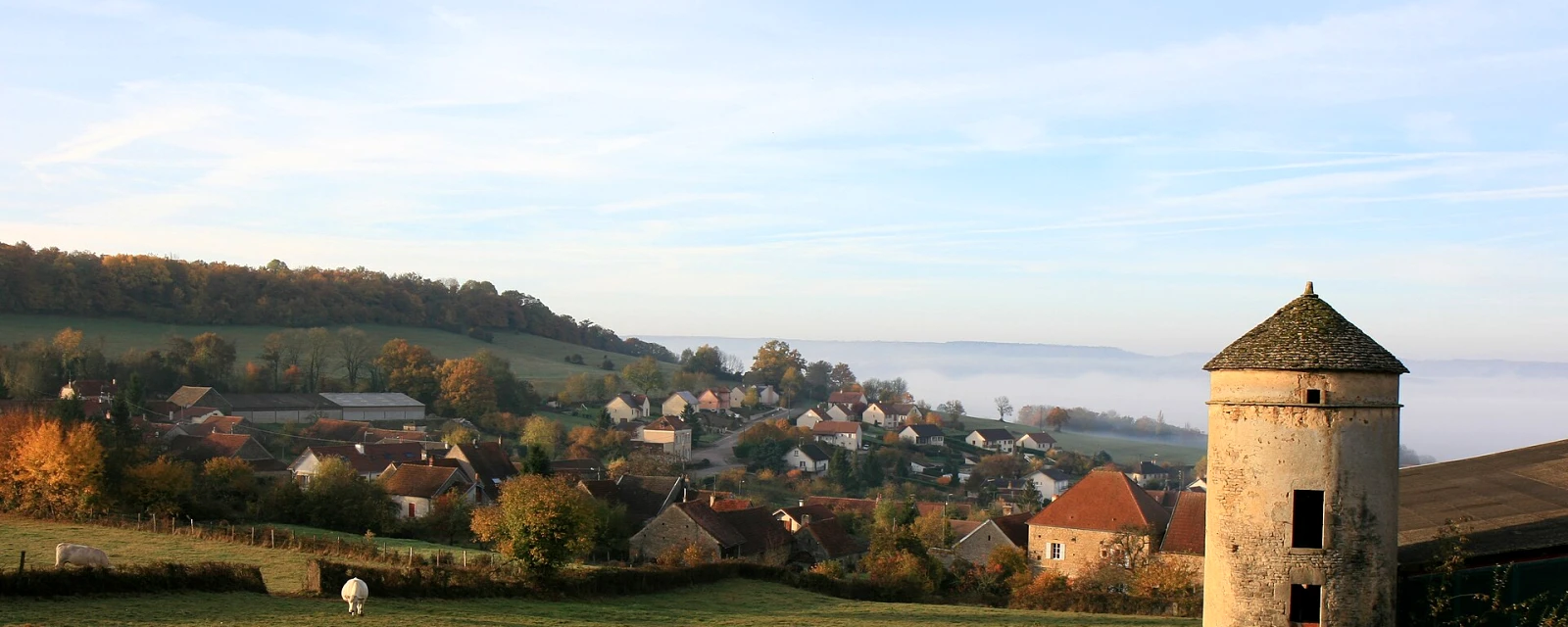 Vue de Ménétreux-le-Pitois, Côte-d'Or