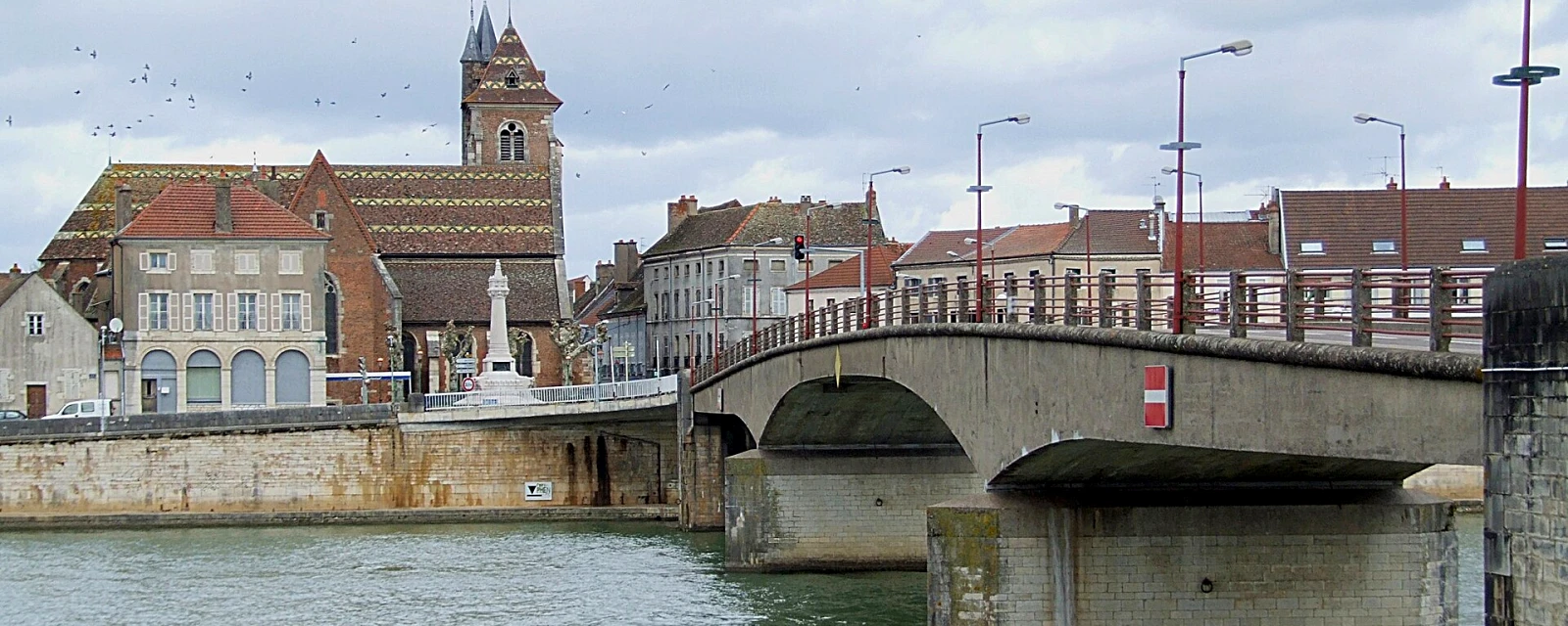 Vue de Saint-Jean-de-Losne, Côte-d'Or