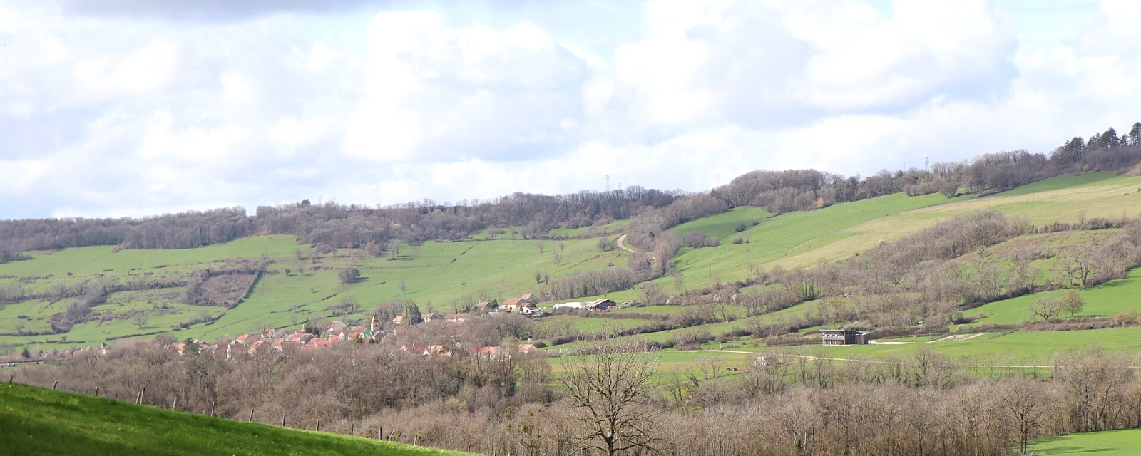 Vue de Savigny-sous-Mâlain, Côte-d'Or