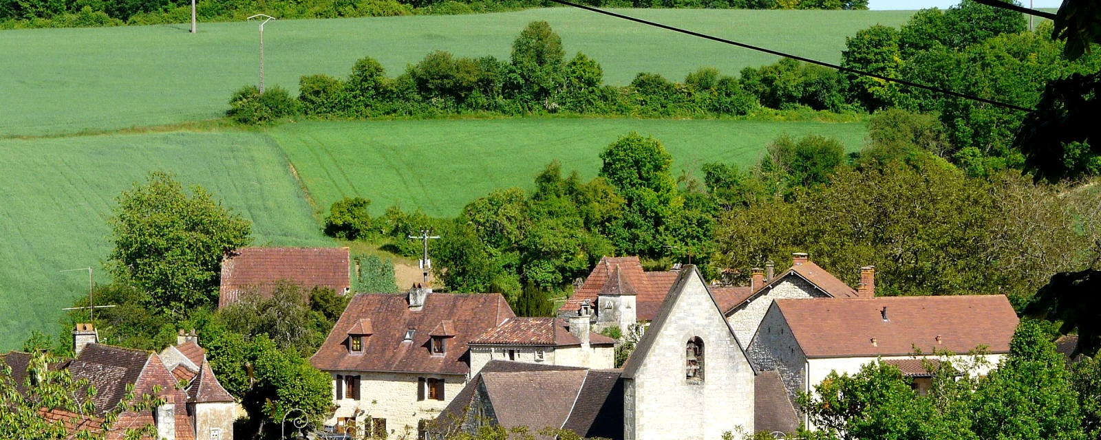 Vue de Veyrines-de-Domme, Dordogne