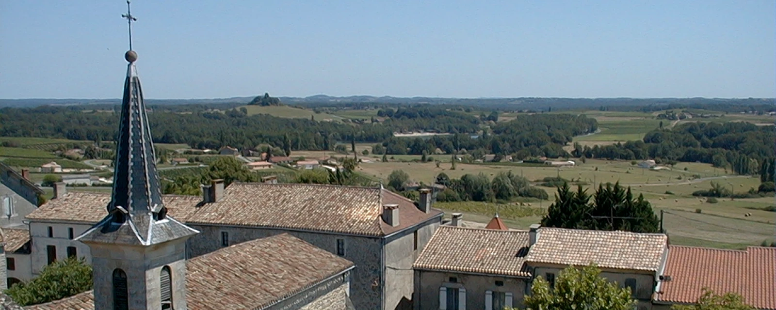 Vue de Villefranche-de-Lonchat, Dordogne