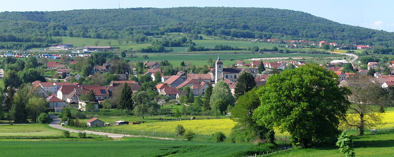 Vue de Marchaux-Chaudefontaine, Doubs