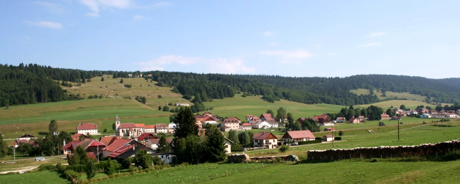 Vue de Verrières-de-Joux, Doubs