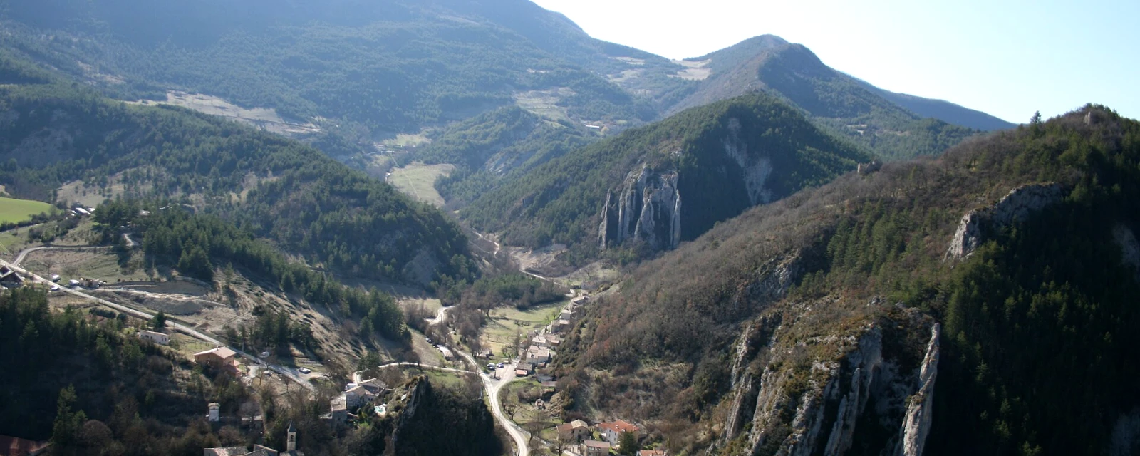 Vue de Beaumont-en-Diois, Drôme