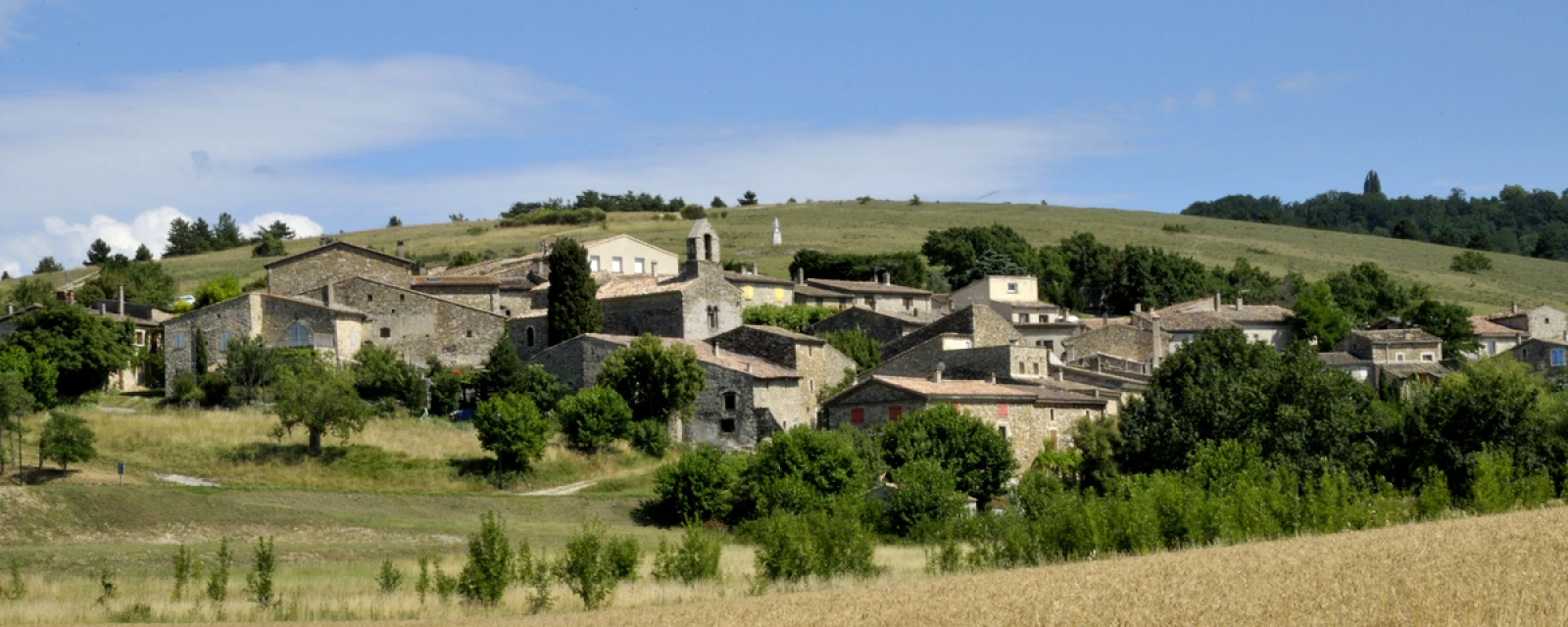 Vue de Francillon-sur-Roubion, Drôme