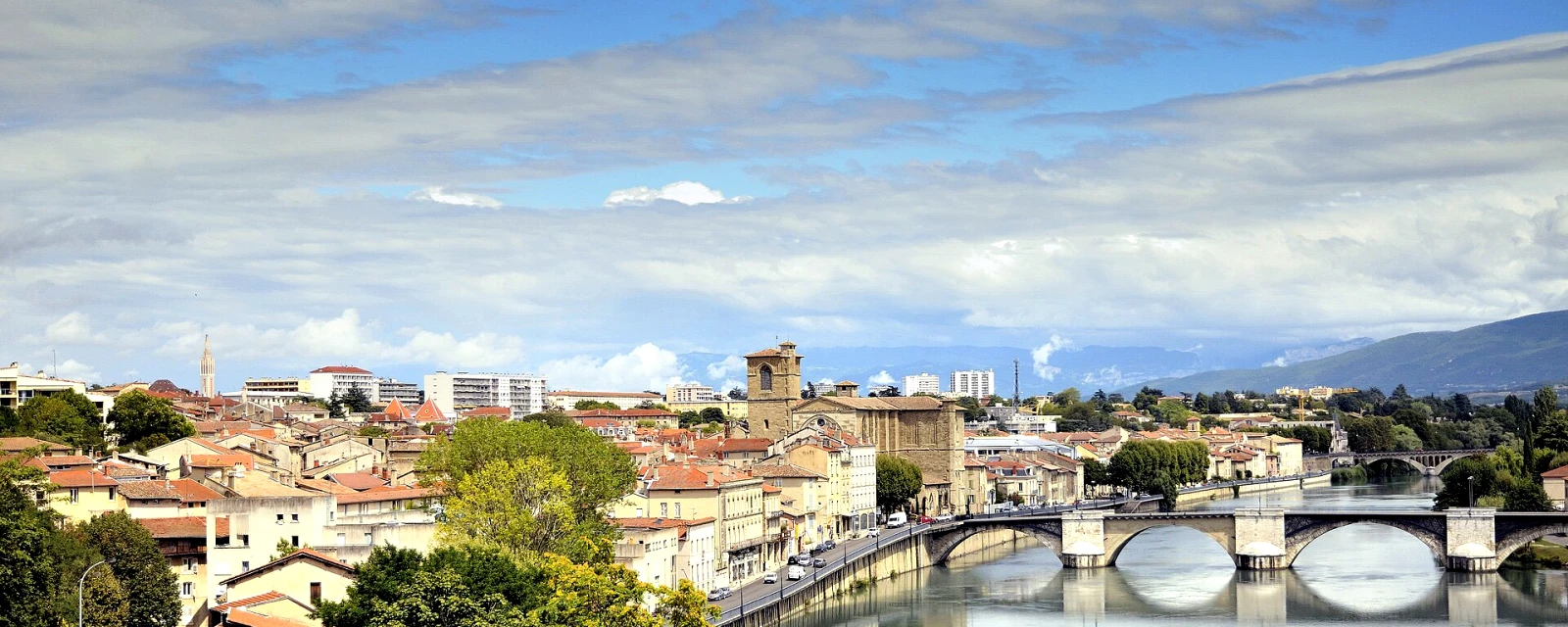 Vue de Romans-sur-Isère, Drôme