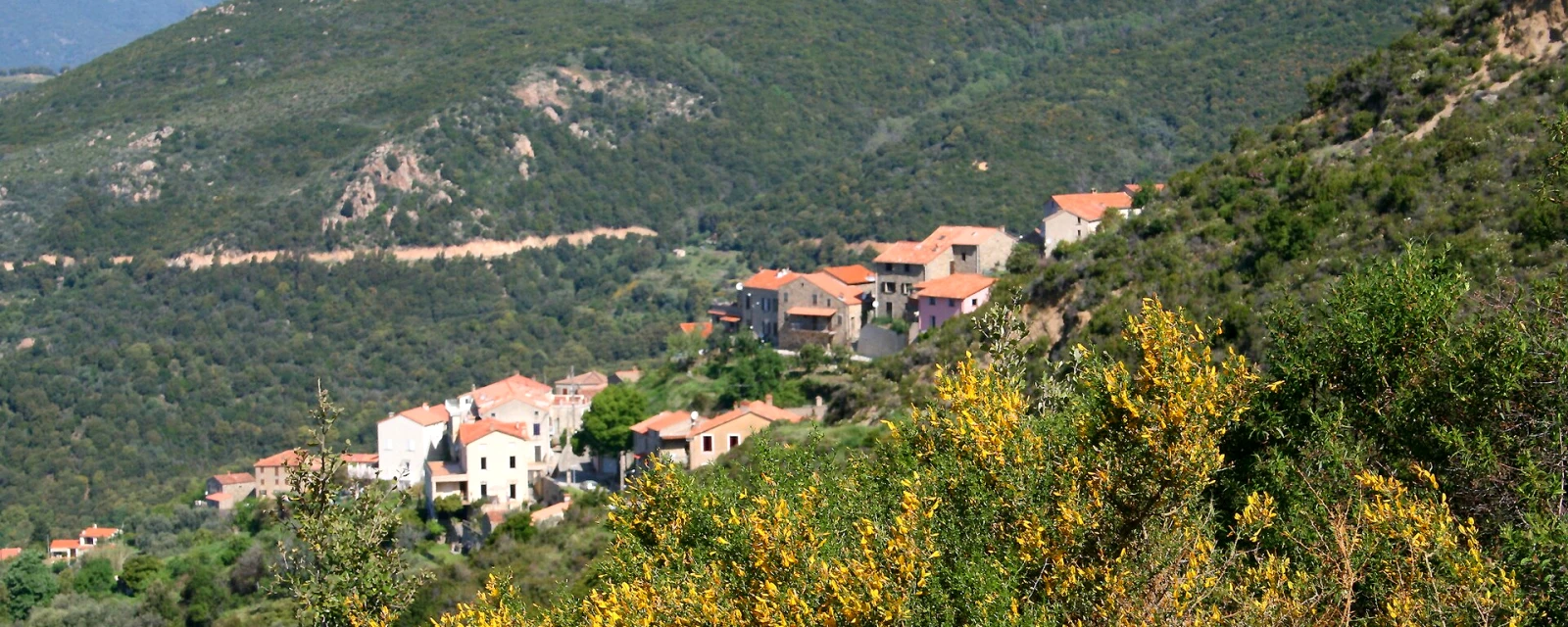 Vue de Sari-d'Orcino, Corse-du-Sud
