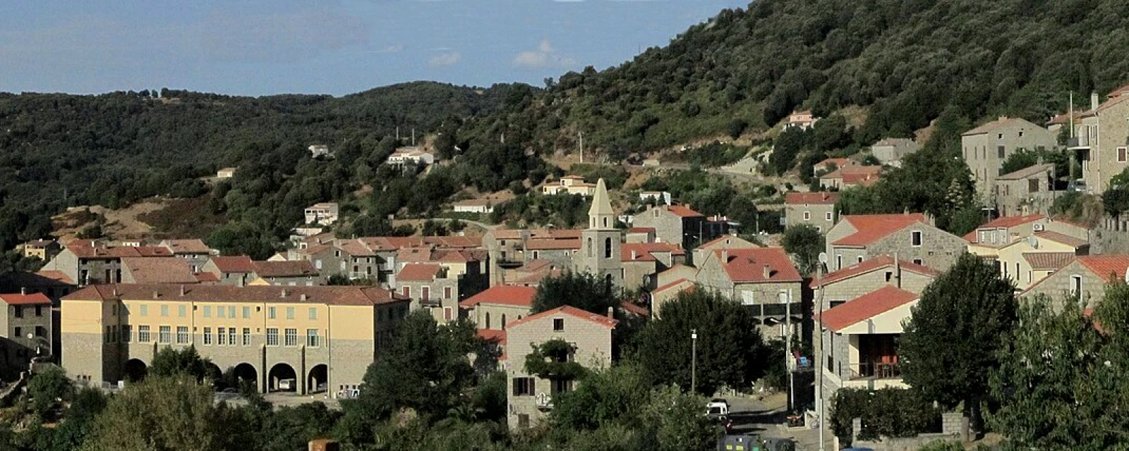 Vue de Sollacaro, Corse-du-Sud