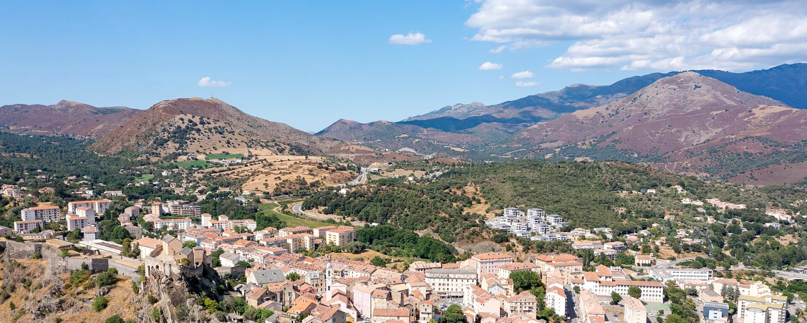 Vue de Corte, Haute-Corse