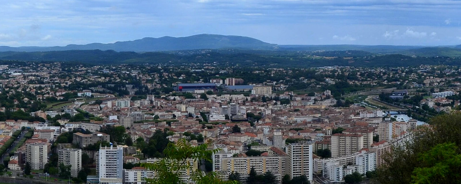 Vue de Alès, Gard