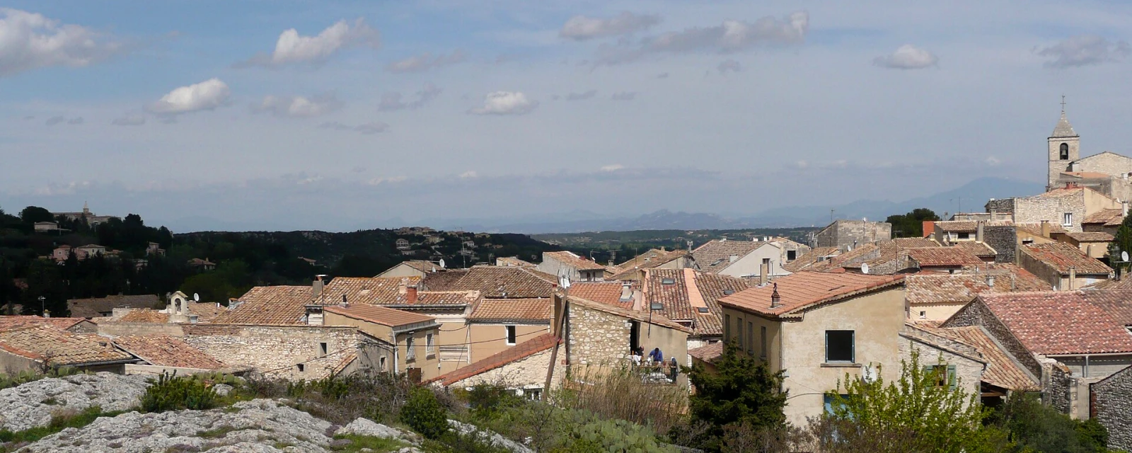 Vue de Rochefort-du-Gard, Gard