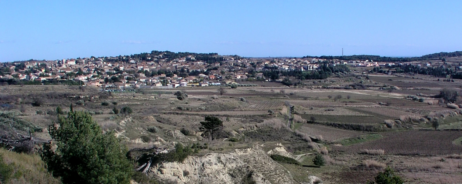 Vue de Lespignan, Hérault