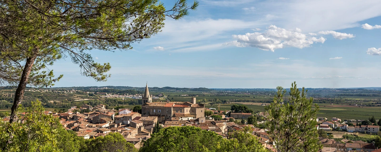 Vue de Murviel-lès-Béziers, Hérault
