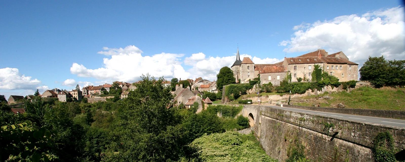 Vue de Saint-Benoît-du-Sault, Indre