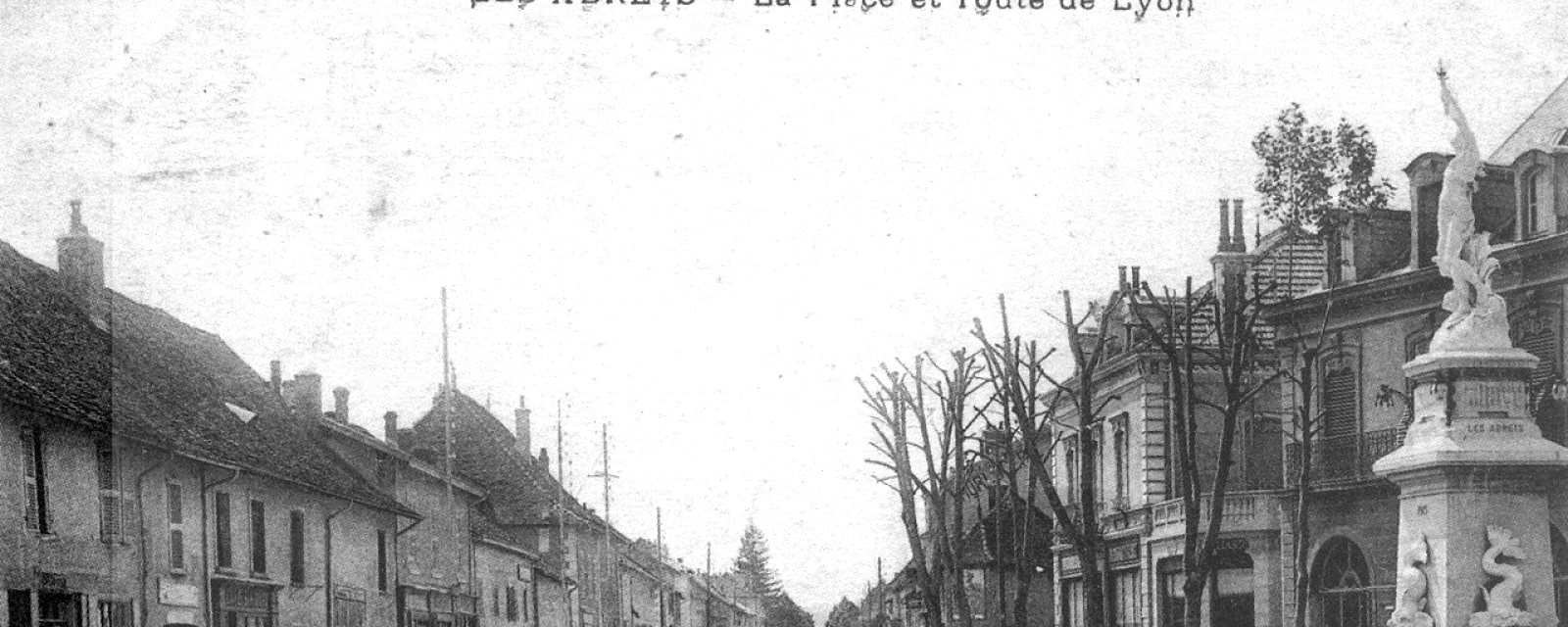 Vue de Les Abrets en Dauphiné, Isère