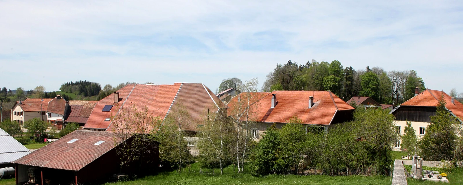 Vue de Bief-du-Fourg, Jura