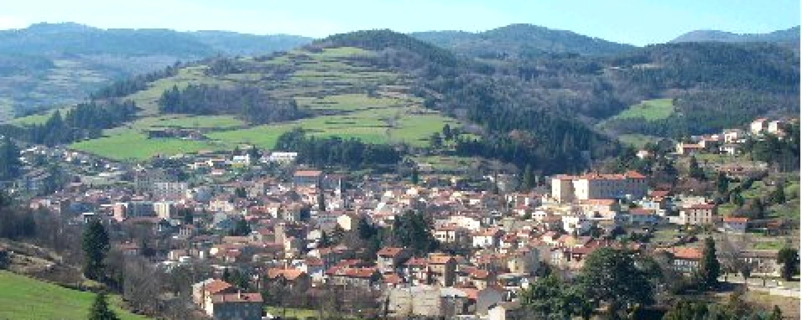 Vue de Bourg-Argental, Loire