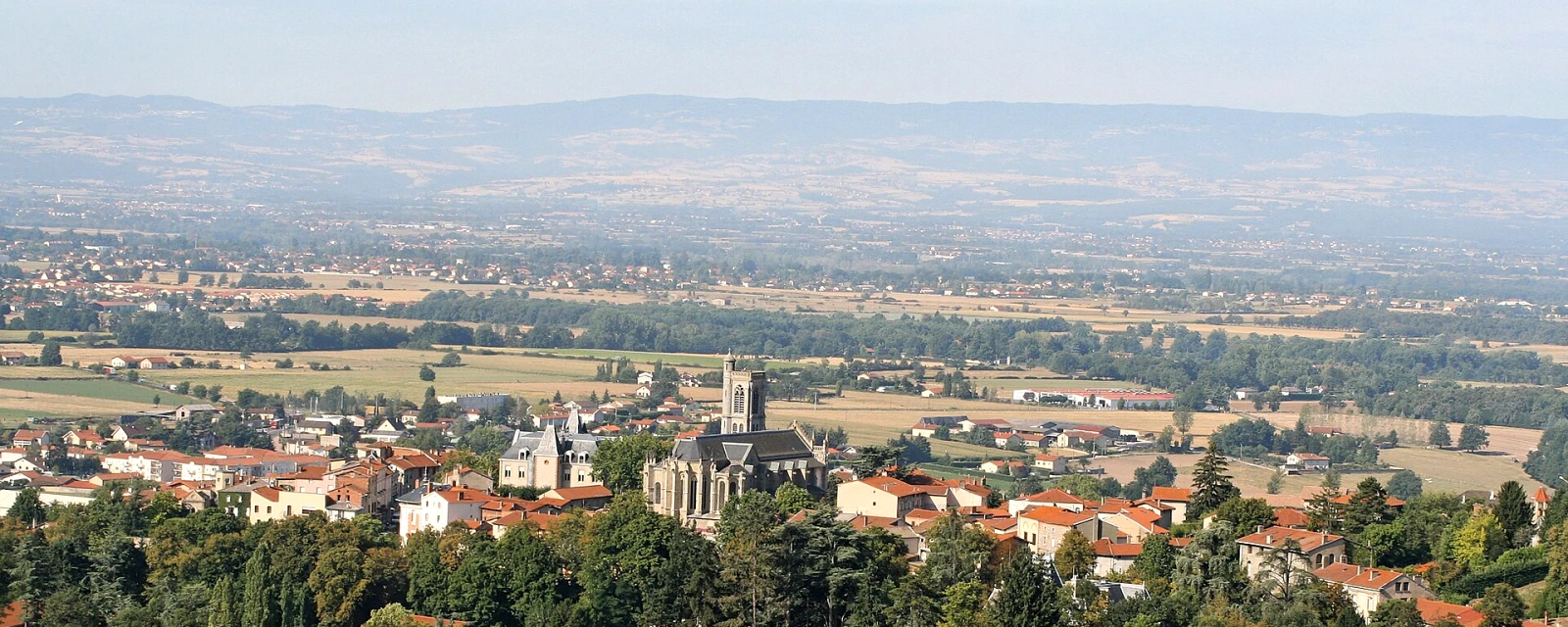 Vue de Saint-Galmier, Loire