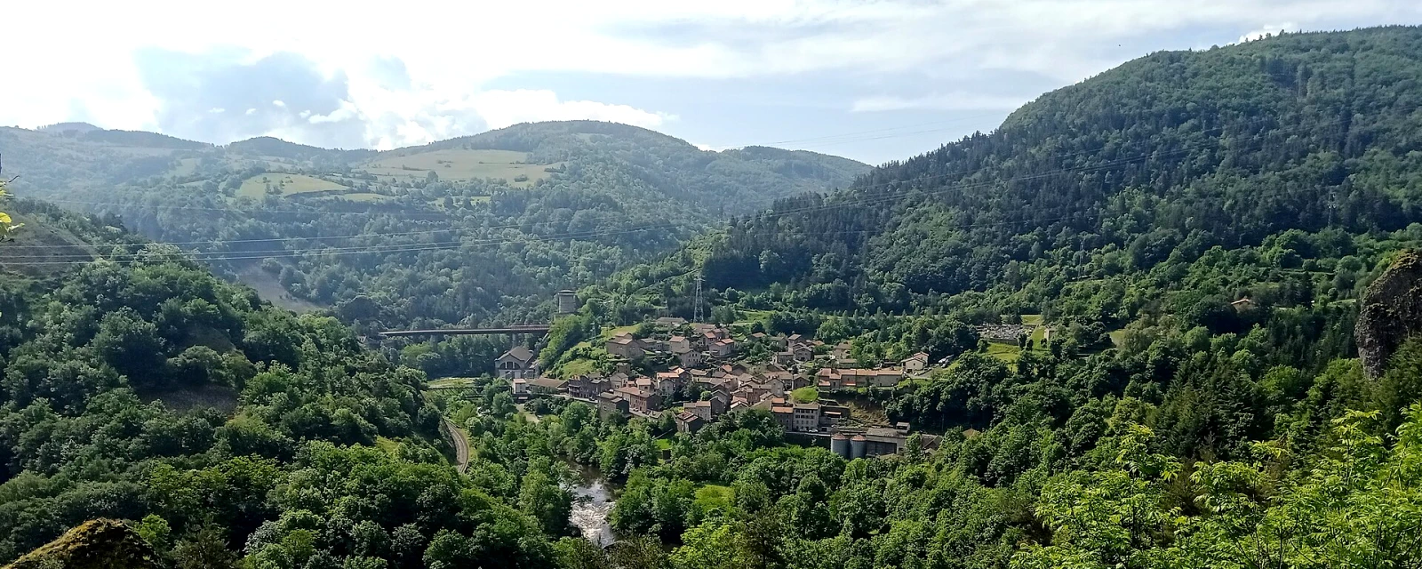 Vue de Monistrol-d'Allier, Haute-Loire