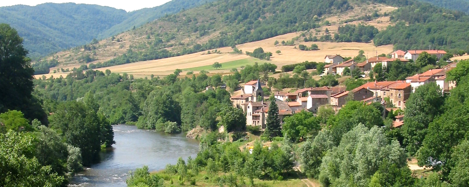 Vue de Villeneuve-d'Allier, Haute-Loire
