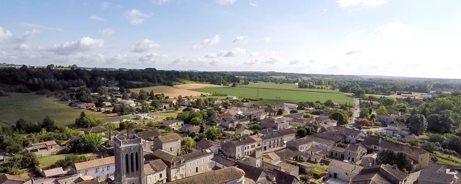 Vue de La Sauvetat-du-Dropt, Lot-et-Garonne
