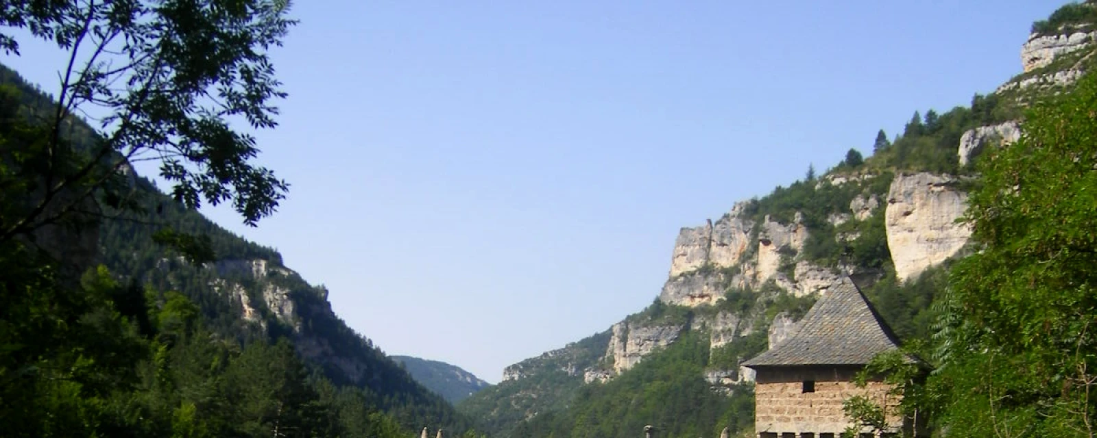 Vue de Laval-du-Tarn, Lozère