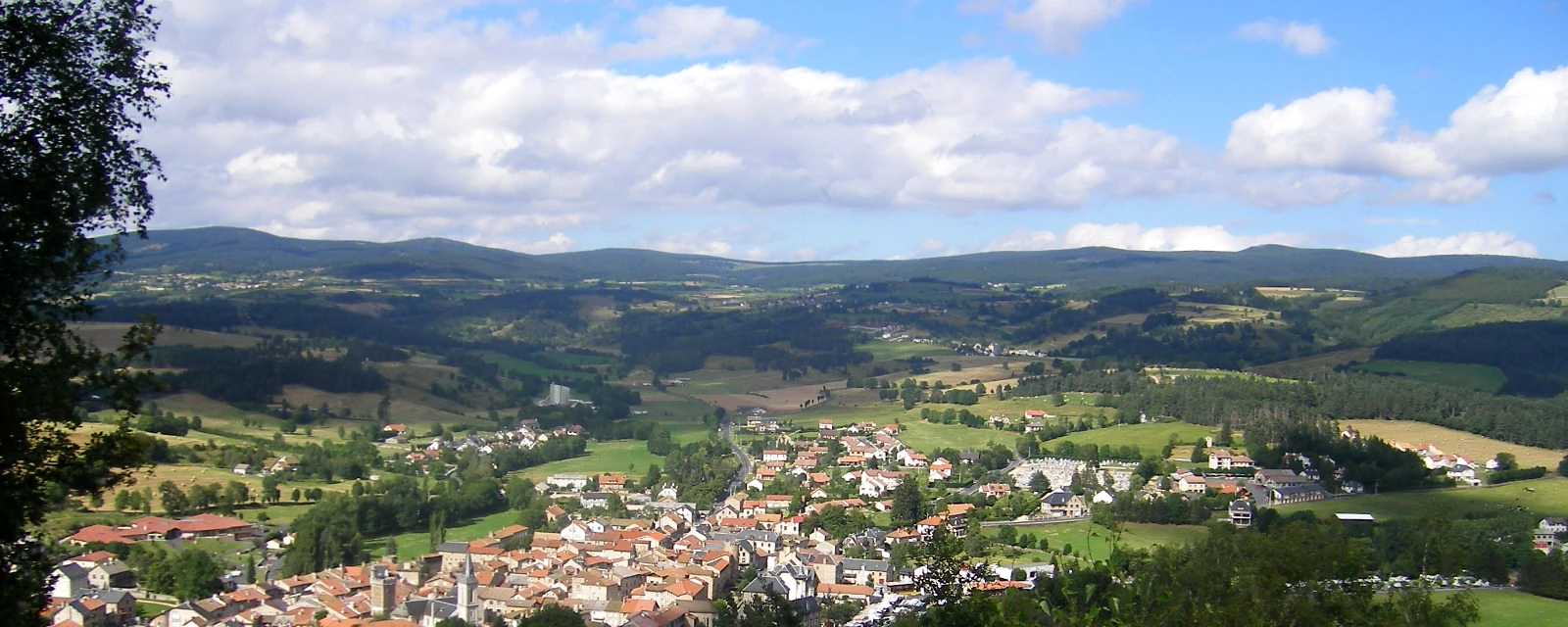 Vue de Le Malzieu-Ville, Lozère