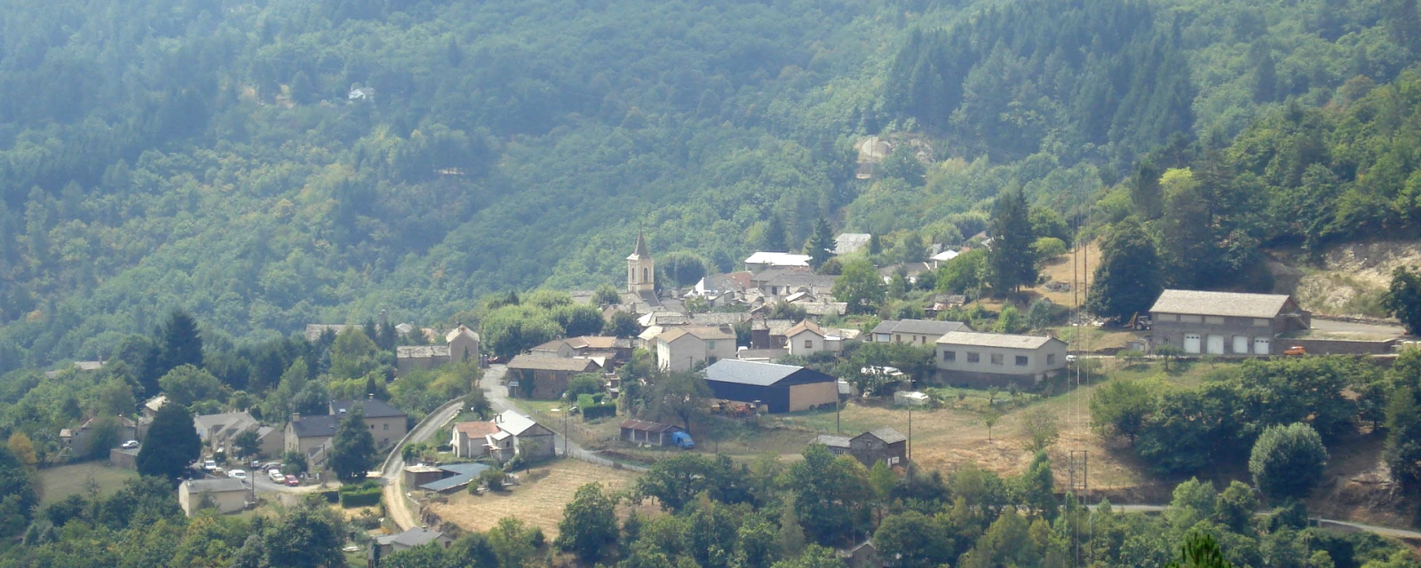 Vue de Saint-Germain-de-Calberte, Lozère