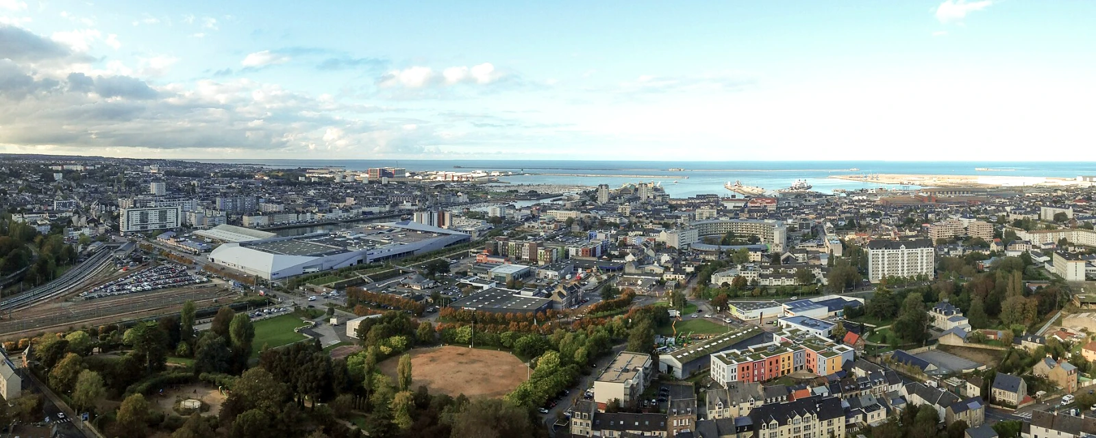 Vue de Cherbourg-en-Cotentin, Manche