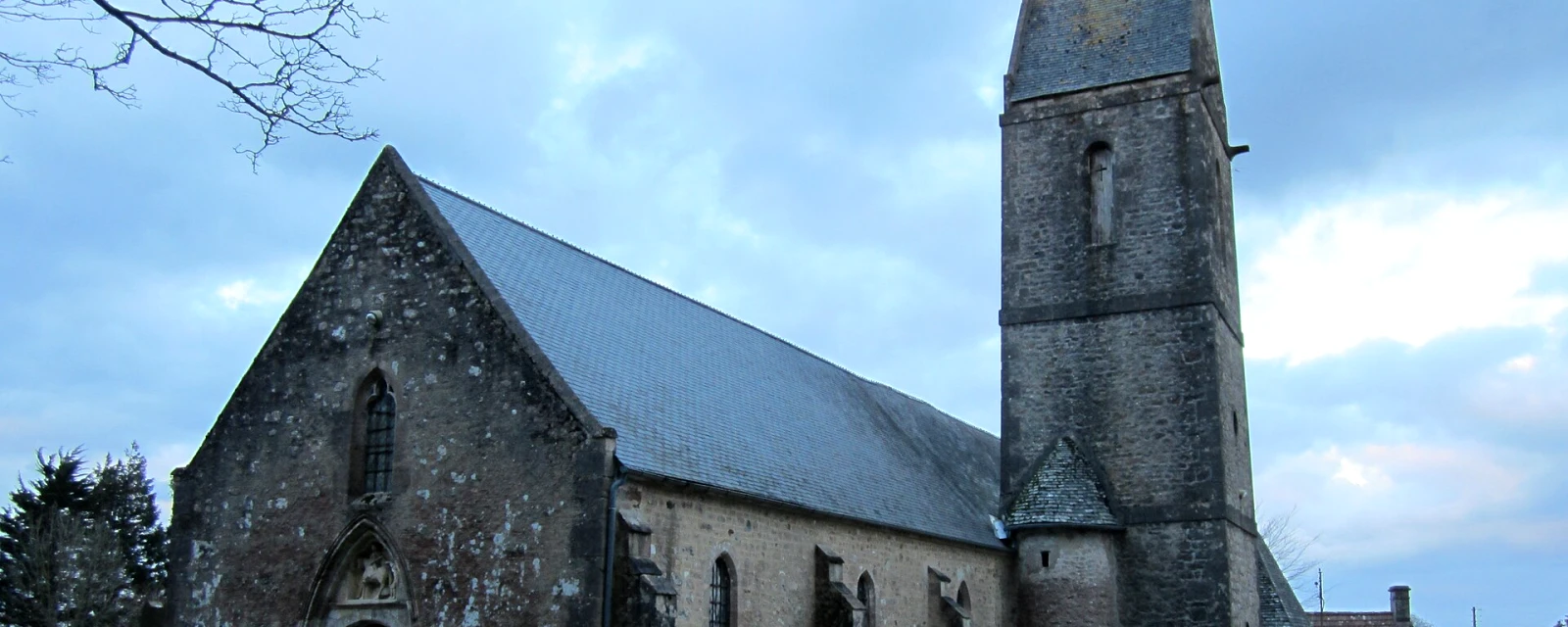 Vue de Montaigu-la-Brisette, Manche