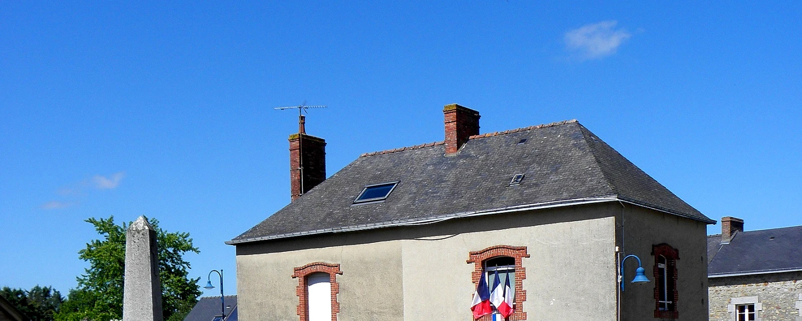 Vue de Montflours, Mayenne