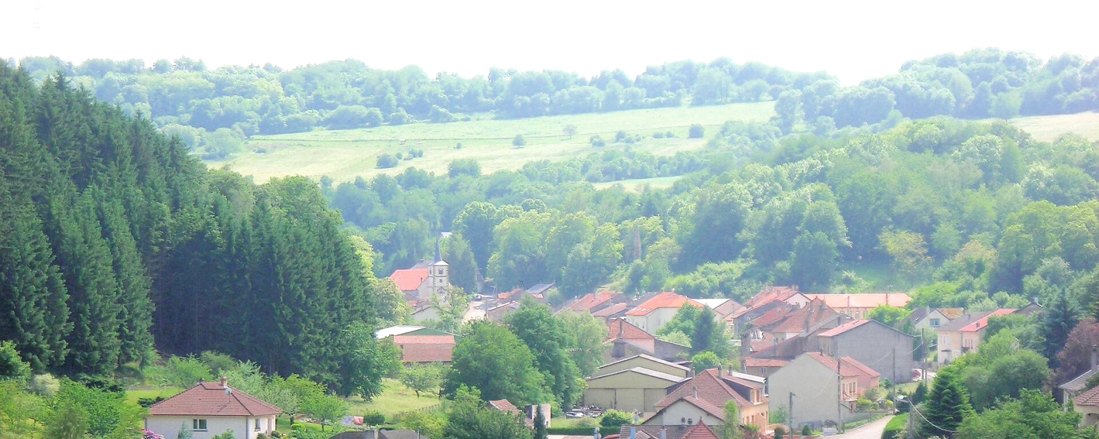 Vue de Bisten-en-Lorraine, Moselle