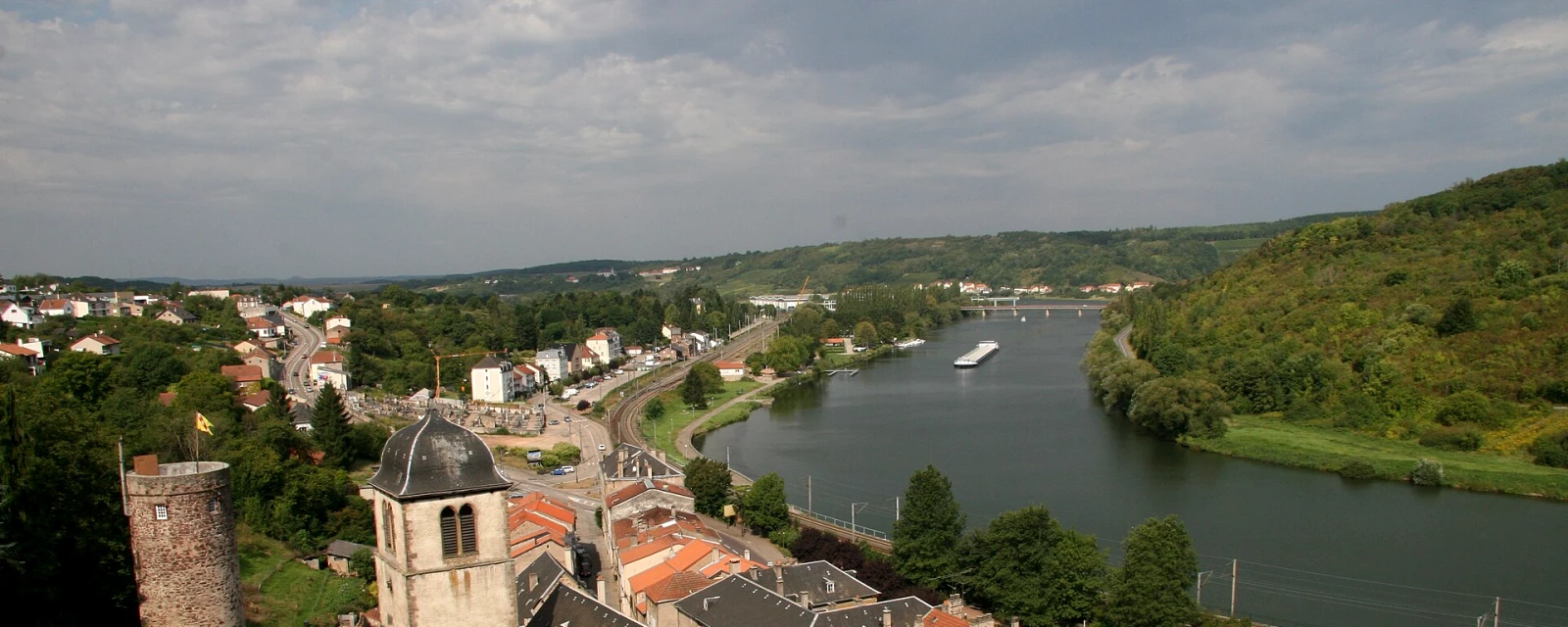 Vue de Sierck-les-Bains, Moselle
